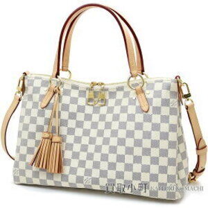 Louis Vuitton Lymington Azur White Leather Tote Bag Shoulder LV